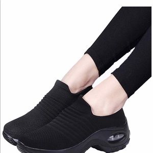 Women Sport Breathable Mesh Walking Slip-On Shoes